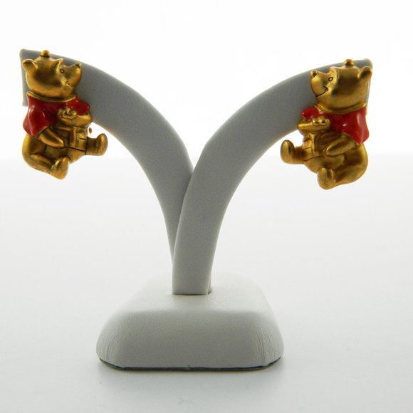 Vintage Winnie the Pooh Clip On Earrings - Picture 4 of 4